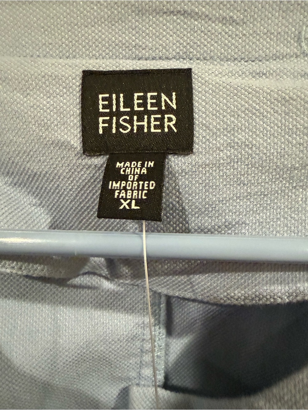 Eileen Fisher Powder Blue Cotton Blend Jacket - Picture 4 of 9